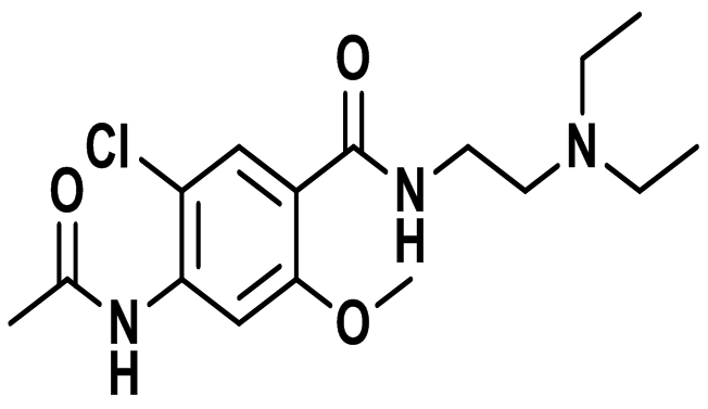 Metoclopramide EP Impurity A / Metoclopramide USP RC A / Metoclopramide BP Impurity A / N-Acetyl Metoclopramide